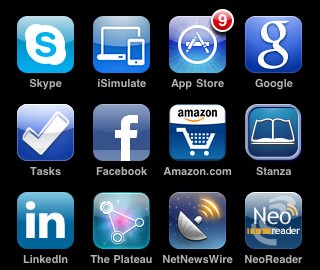 blue app icons blue app icons
